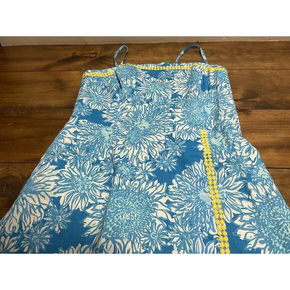 Lilly Pulitzer Ariel Blue Lion In The Sun Jesse Romper Size 10 NWT - Picture 4 of 16